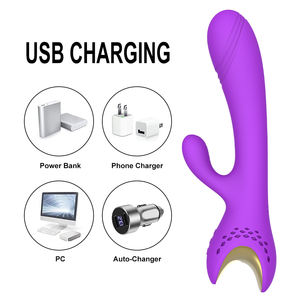 Prix de gros d'usine 2025 nouveau chargeur USB en Silicone étanche chaud Masturbation féminine point G lapin vibrateur jouets pour adultes - Product Image 5