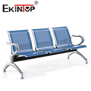 Ekintop เก้าอี้ห้องนิรภัยสำหรับผู้โดยสาร, เก้าอี้สำหรับห้องนิรภัยทำจากสแตนเลส3ที่นั่งแบบโมเดิร์น - Product Image 2