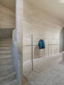 Dalles de travertin romain ultra-mince 5-8mm placage de pierre naturelle moderne pour les projets de décoration intérieure de revêtement de mur de villa - Product Image 6