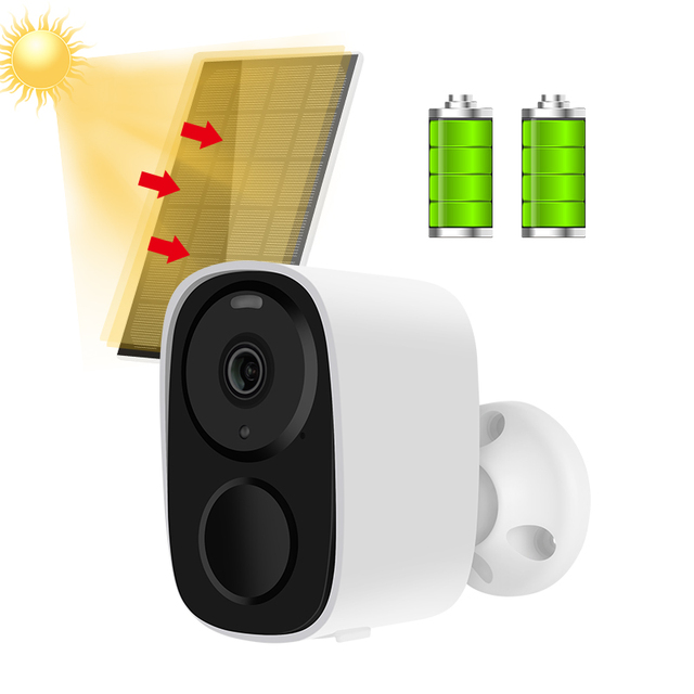 3MP Outdoor Solar IP Security Camera Night Vision AI Detection CMOS Wifi 4G Network System Cloud Data Storage Option CCTV System