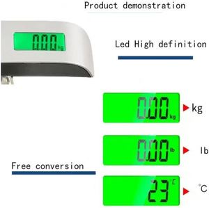 2025 Hot Selling Travel Bag 50kg ABS Digital Hanging Luggage Scale Portable Handheld Weighing Device for Kitchen Use - Product Image 5