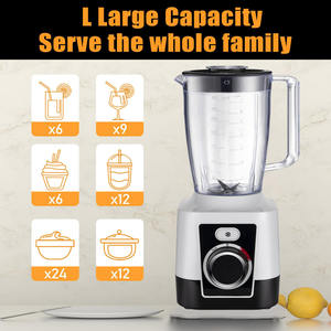 Liquidificador Portátil Atacado para Sucos de Frutas e Mistura de Alimentos com Capacidade Grande de 1,8L - Product Image 2