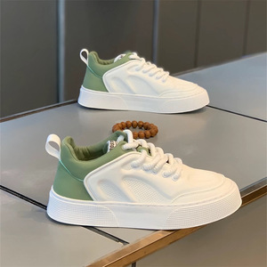 Chaussures pour hommes, été 2024, nouvelles chaussures blanches respirantes, chaussures tendance et polyvalentes pour hommes, semelles souples, chaussures de sport américaines - Product Image 5