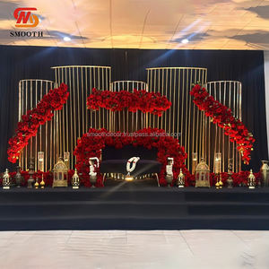 Arco de Metal con Espejo Redondo Personalizado, Diseño Elegante, con Color y Tamaño Ajustables para Eventos de Boda - Product Image 6