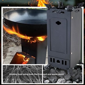 <span class=keywords><strong>Estufa</strong></span> de Leña Portátil para Acampar al Aire Libre, Plegable, para 1-2 Personas, Ideal para Viajes en Auto - Product Image 5