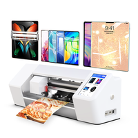 Máquina de Corte de Protectores de Pantalla de Hidrogel Teneth al por Mayor, Plotter de Película para Productos Móviles TPU TPH, Conexión WiFi Azul