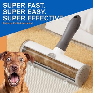 Vente en gros d'usine : Produits de toilettage pour animaux – Rouleau adhésif réutilisable double face pour enlever les poils de chat et d'animaux, brosse de nettoyage pour animaux - Product Image 5