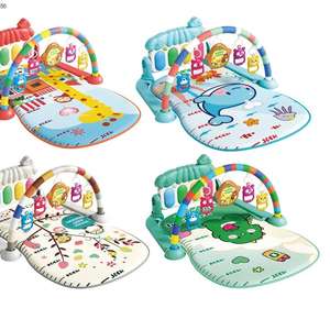 Tapis <span class=keywords><strong>de</strong></span> jeu sensoriel pour bébé, jouets Montessori, dessin animé, <span class=keywords><strong>girafe</strong></span>, musique, piano, jouets pour bébé - Product Image 1