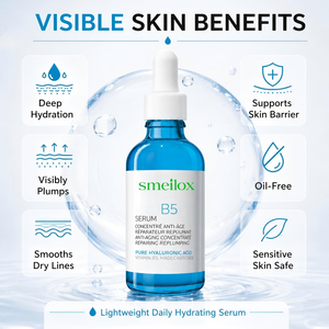 Sérum visage anti-âge OEM pur pour le rétinol, la vitamine B3, l'acide hyaluronique, cible les rides, les ridules, les dommages solaires prématurés pour tous les types de peau - Product Image 2