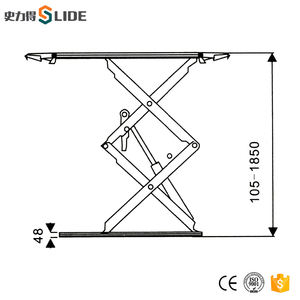 Gunting angkat mobil, gunting ganda 3500kg angkat kendaraan bekas - Product Image 4