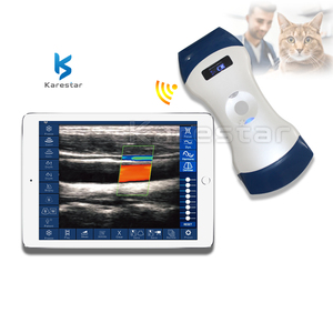 K-DC100 pemeriksaan Wifi tipe 2 in 1 <span class=keywords><strong>Probe</strong></span> kepala ganda klinik hewan warna Doppler <span class=keywords><strong>Probe</strong></span> <span class=keywords><strong>ultrasound</strong></span> nirkabel - Product Image 1