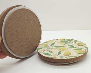 Good Quality <b>Cheap</b> Color Printed Custom Design Round Shape <b>Candle</b> Wooden Lid With Silicone Gasket for <b>Candle</b> Jars - Product Image 1