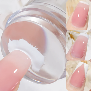 Tampon à ongles couleur bonbon impression en silicone vernis à ongles estampage pointe française modèle <span class=keywords><strong>de</strong></span> tampon à ongles avec grattoir <span class=keywords><strong>manucure</strong></span> pochoir outils - Product Image 2