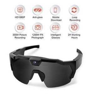<span class=keywords><strong>Gafas</strong></span> <span class=keywords><strong>de</strong></span> Sol Profesionales <span class=keywords><strong>para</strong></span> Deportes al Aire Libre con Grabación <span class=keywords><strong>de</strong></span> Video 1080P por 2 Horas, Protección UV, Almohadillas Nasales Ajustables y Montura Semi-Sin Aro - Product Image 2