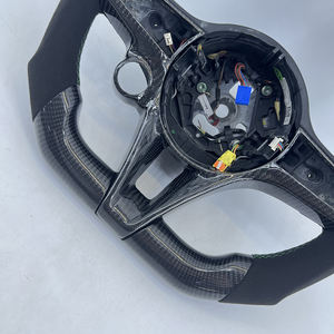 Volante Deportivo de Fibra de Carbono y Cuero Perforado Personalizado para Alfa <span class=keywords><strong>Romeo</strong></span> Giulia 2017 - Product Image 2