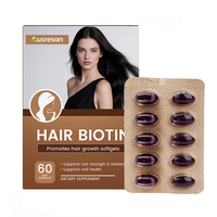 Vitamines pour la croissance des cheveux SPL OEM pour adultes, biotine, complément pour cheveux, peau et ongles, sans gluten, végétalien, 60 capsules de biotine pour cheveux