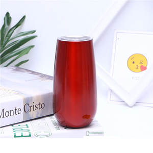 Flûtes à champagne thermos multicolores, gobelet à vin en acier inoxydable sans tige, 6oz, 180ml, offre spéciale - Product Image 4