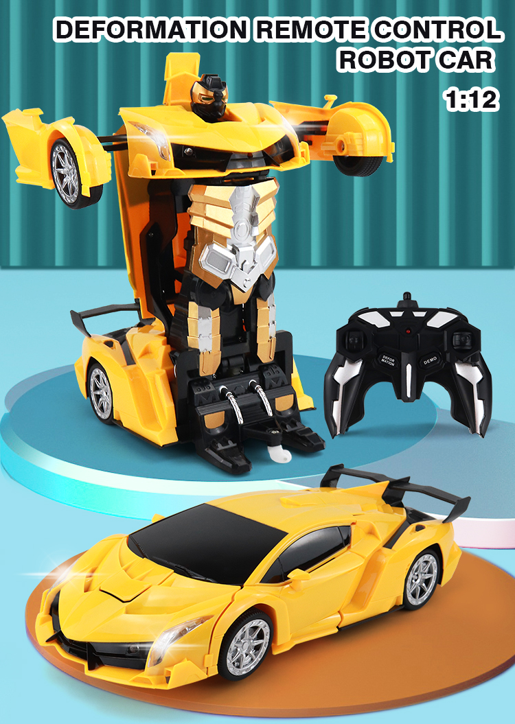 Children's toy deformation car transformation 777 Y-2 Kids Electric 1:12 2.4G Plastic hand gesture sensing Car