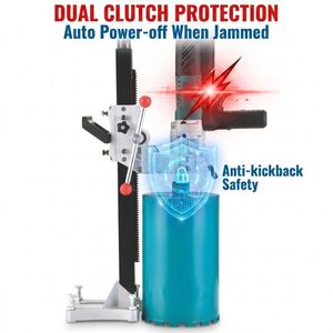 Perceuse à eau sans balais BLDW1-218B 4200W 218mm, machine de forage de noyau haute puissance, avec support, pour la découpe du béton - Product Image 4