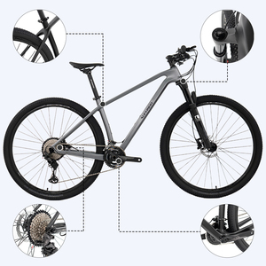 Bicicleta de Montaña de Fibra de Carbono de 27.5/<span class=keywords><strong>29</strong></span> Pulgadas Personalizada de Fábrica, MTB de 12 Velocidades con Frenos de Disco Hidráulicos, Bicicleta de Montaña para Adultos - Product Image 4