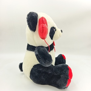 Peluche douce en peluche <span class=keywords><strong>panda</strong></span> mignon avec techniques brodées pour les cadeaux de mariage et d'anniversaire des enfants - Product Image 2
