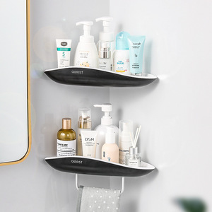 Étagère murale de salle de bain Mengni en plastique à ventouse, sans perçage, pour rangement de douche - Product Image 2
