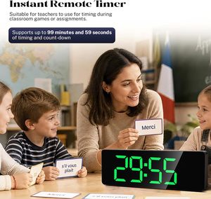 Multi-function Modern Home Living Room Office Deco Reloj De Pared Digital Table Desk <b>Clocks</b> LED Large Screen <b>Clock</b> <b>Wall</b> - Product Image 4
