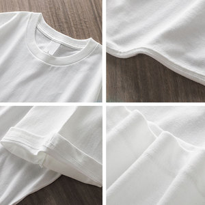 Camisetas de Lujo para Hombre, Estilo Hip Hop Urbano, Estilo Chino, Holgadas, de Gran Tamaño, 100% Algodón, 240 g/m², Estampadas, Transpirables - Product Image 4