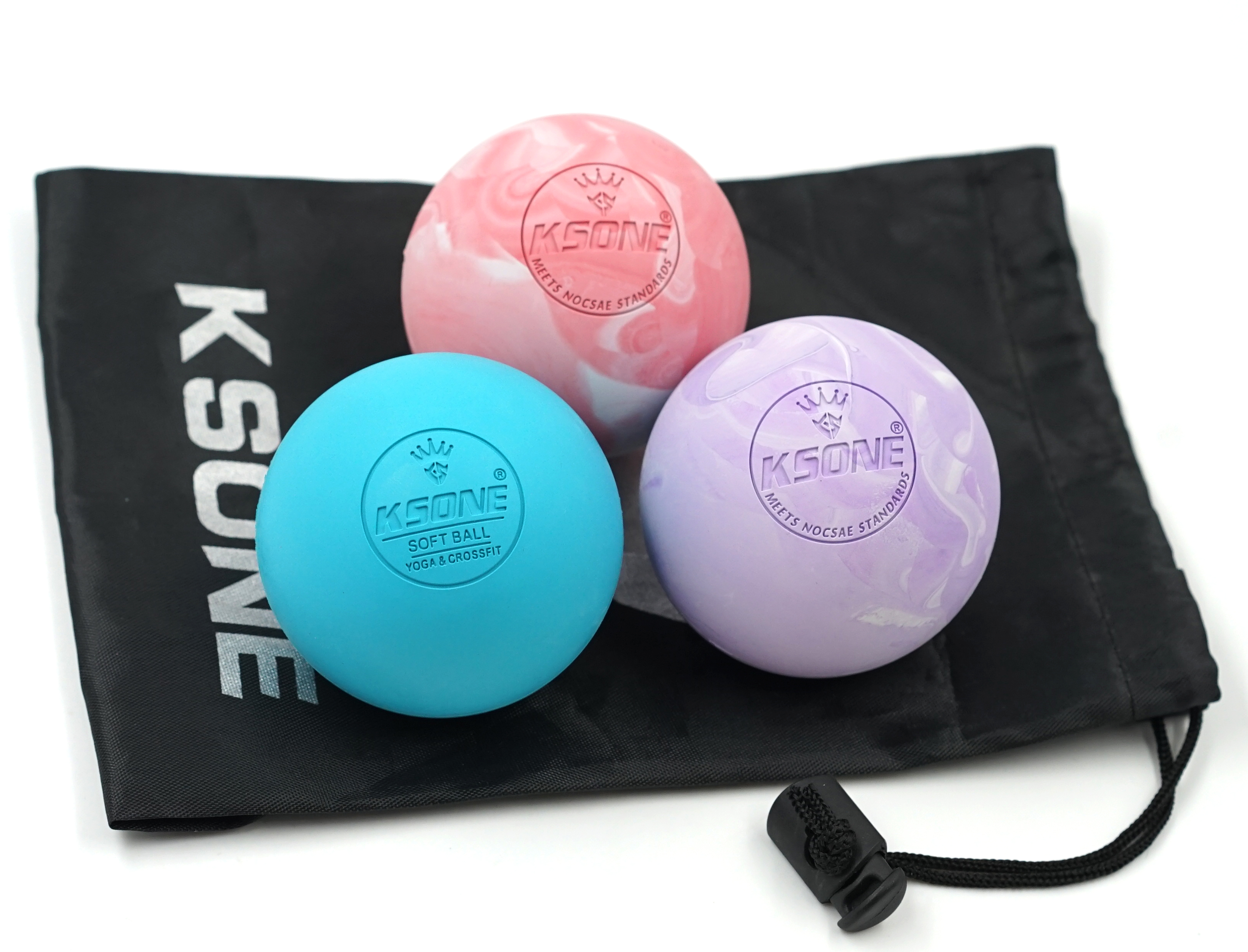 Мяч для пилатеса с логотипом заказчика, мяч из натурального каучука для массажа, йоги, упражнений, мячи для Лакросса