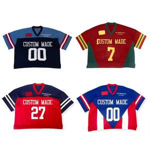 Maillot de hockey personnalisé streetwear coupe ample avec drapeau national, pull souvenir, tricot brodé jacquard à lettres, maillot de football en tricot - Product Image 3