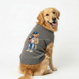 Abbigliamento Coordinato Genitore-Figlio per Animali Domestici, Accessori Halloween, Vestiti Moderni Minimalisti in Cotone con Cappuccio e Grafica Orso per Cani e Gatti, Bichon Frise - Product Image 2