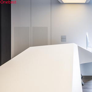 Mesa de ordenador de oficina de superficie sólida de Corian multifunción, mesa de oficina moderna de alta calidad, Escritorio, Muebles ejecutivos modernos - Product Image 4