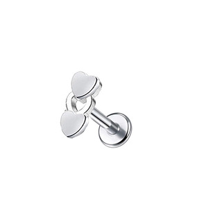 Pendientes de Cartílago de <span class=keywords><strong>Acero</strong></span> <span class=keywords><strong>Inoxidable</strong></span> 316L con Circonitas, Diseño de Luna, Estrella y Tulipán, Joyería de Piercing para Mujer, Nueva Tendencia 2026 - Product Image 5