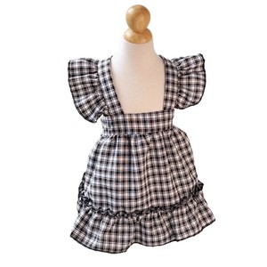 Custom-made <b>small</b> checkered flutter sleeve sundress, cat dress, <b>dog</b> <b>clothes</b>, cool and breathable summer kitten clothing - Product Image 4