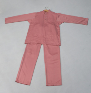 Trang phục truyền thống của người Hồi giáo: Bộ Kurta áo dài tay và quần với chất liệu da ngọc trai Cekuk Musang - Product Image 5