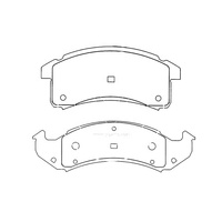 Plaquettes de frein SDCX D623-7384 / D505-7384 pour BUICK LE SABRE PARK AVENUE / PONTIAC FIREBIRD TRANS SPORT Bonneville Firebird