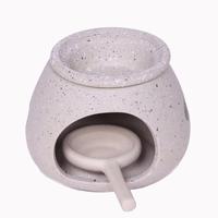 Brûleur d'encens et d'arômes en céramique de luxe personnalisé, nouveau design ajouré, pour cire et huile, avec bougie, vente en gros