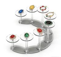 Boîte de rangement pour montres et bijoux en acrylique de haute qualité, vitrine transparente anti-poussière pour montres, colliers, boucles d'oreilles et bagues