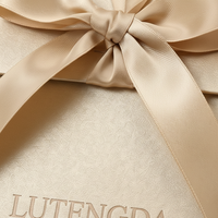 Boîte cosmétique de luxe en carton rigide pliable avec logo personnalisé, fermeture à ruban magnétique
