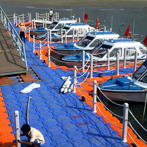 Ponton flottant portable en HDPE de haute qualité pour quai de bateau, <span class=keywords><strong>marina</strong></span> et jet ski, résistant aux UV - Product Image 1