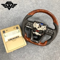 Volante de Fibra de Carbono Forjado SYX 1:1 OEM y Luz de Lectura LED con Acabado OE 1D153-020G Compatible con Toyota Land Cruiser 08-2021 LC200