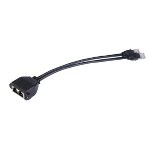 สายเคเบิลแยกสัญญาณอีเธอร์เน็ตแบบพอร์ตคู่ RJ45 เป็น 2 RJ45 สำหรับการขยายการเชื่อมต่ออุปกรณ์เครือข่าย - Product Image 1