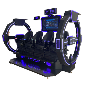 Machine de cinéma de simulateur interactif 9D VR 4 places jeu vidéo de <span class=keywords><strong>réalité</strong></span> <span class=keywords><strong>virtuelle</strong></span> d'intérieur pour la plate-forme de vol d'arcade pour le métal - Product Image 1