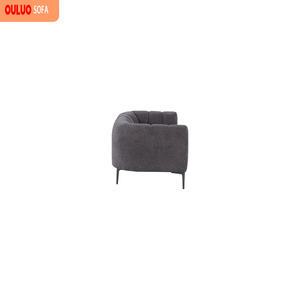 <span class=keywords><strong>Canapé</strong></span> modulaire moderne <span class=keywords><strong>3</strong></span> <span class=keywords><strong>places</strong></span> en tissu avec rembourrage en mousse, forme ronde, pieds en métal, design <span class=keywords><strong>confortable</strong></span> pour salon - Product Image 5