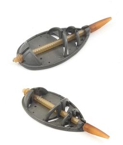 45g 60g 70g Cage d'alimentation plate en ligne pour la pêche à la carpe avec ensemble de moules Méthode de changement rapide - Product Image 6