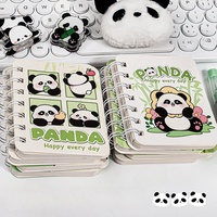 Pequeño regalo de recompensa personalizado lindo Panda de dibujos animados A7 bobina libro práctico Premio Papelería para niños regalo cuaderno personalizado