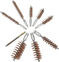 Kit de nettoyage universel pour armes à feu en laiton, 5 compartiments, durable, pour toutes les armes et calibres, pour le tir, la chasse et l'usage tactique