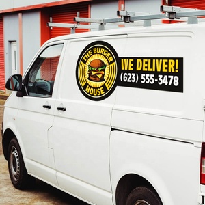 Custom Car Magnet <strong>Sticker</strong> Decal Business Logo Real Estate Advertising Sign for Van Truck Magnetic <strong>Stickers</strong> - Product Image 1