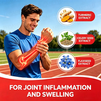 Bandes à dissolution rapide de Glucosamine Chondroïtine pour les articulations, marque privée, avec extrait de MSM, curcuma et graines de céleri