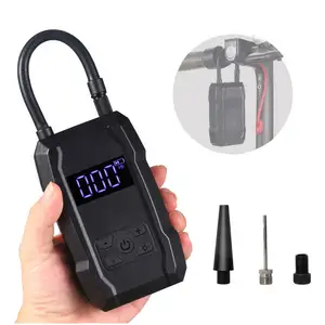 Rechargeable Digital Electric 150 PSI Pressure Detection Pressure Gauge Tire Inflator Portable Small Air Compressor for Car Pump
